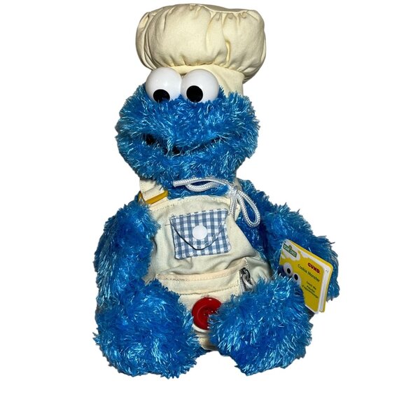Sesame Street Gund  Teach Me Cookie Monster Chef Stuffed Toy - 15" - Picture 1 of 9